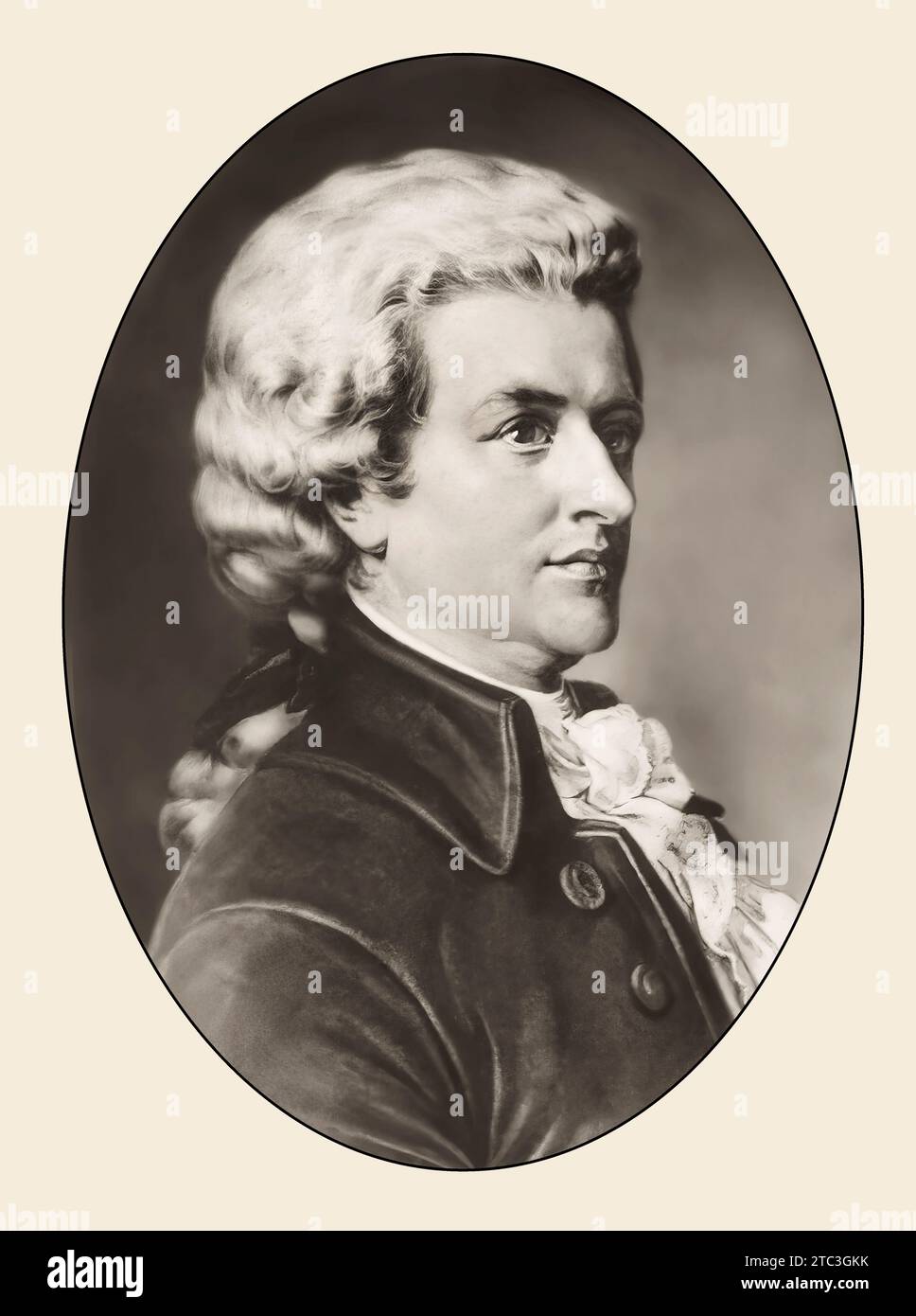 Wolfgang Amadeus Mozart ; 1756 - 1791 ; compositeur de la première école viennoise Banque D'Images