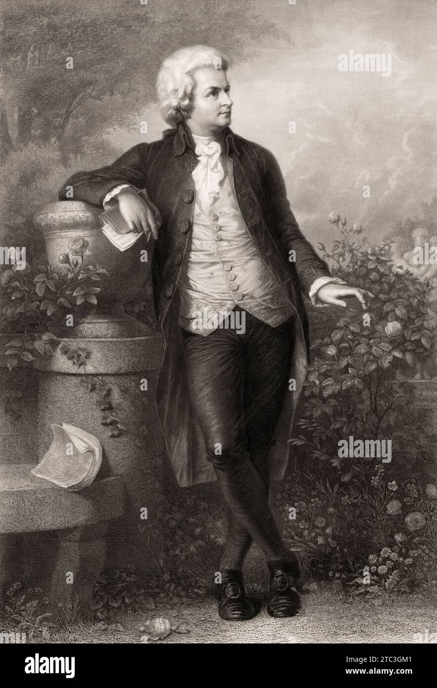 Wolfgang Amadeus Mozart ; 1756 - 1791 ; compositeur de la première école viennoise Banque D'Images