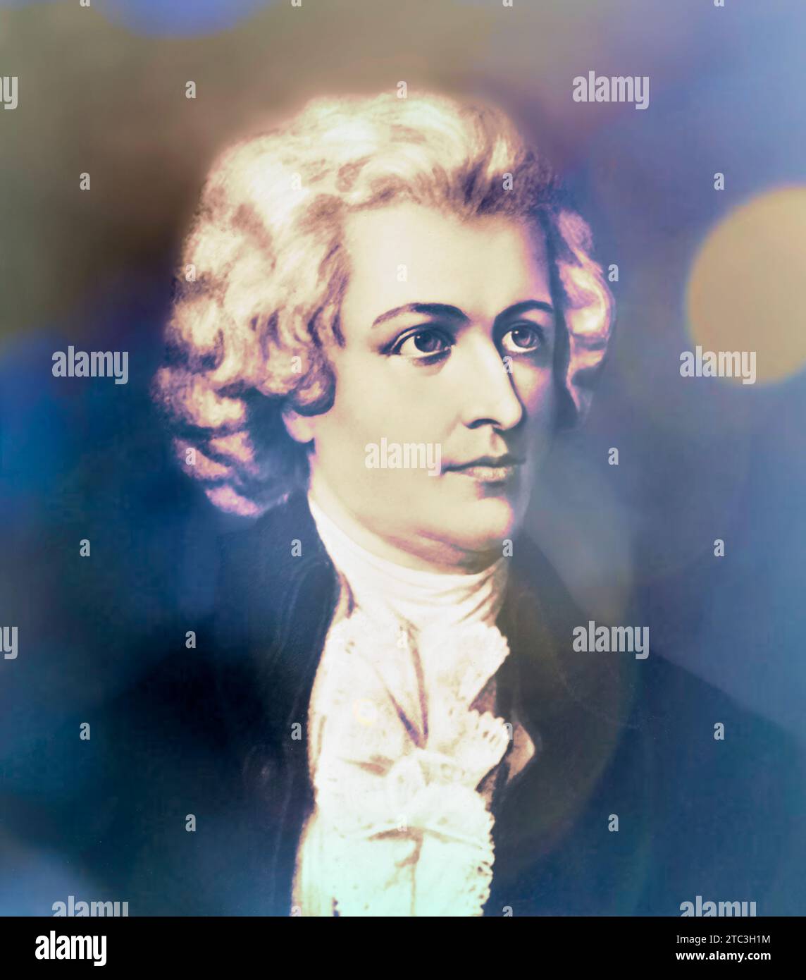 Wolfgang Amadeus Mozart ; 1756 - 1791 ; compositeur de la première école viennoise, édité numériquement Banque D'Images