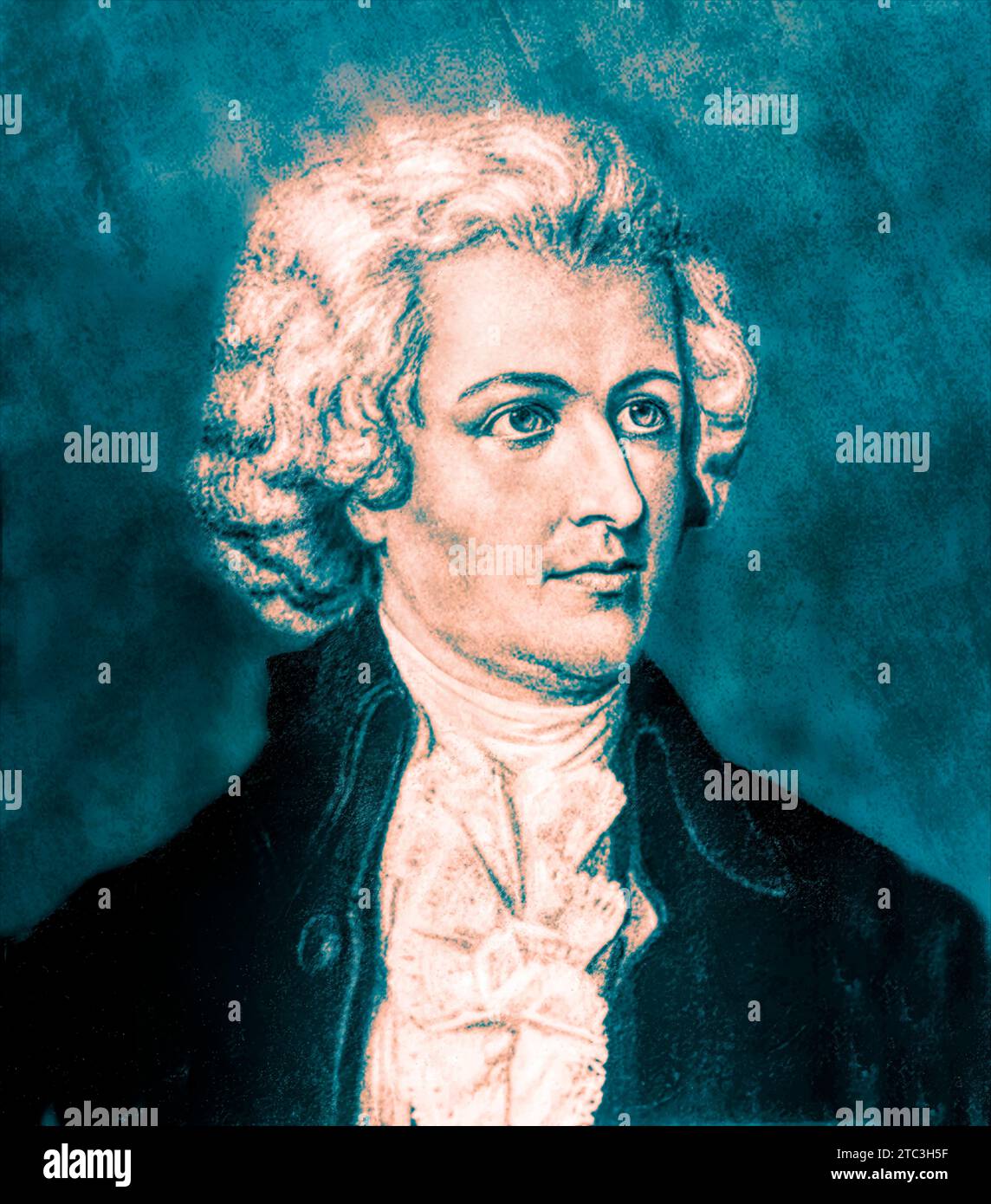 Wolfgang Amadeus Mozart ; 1756 - 1791 ; compositeur de la première école viennoise, édité numériquement Banque D'Images