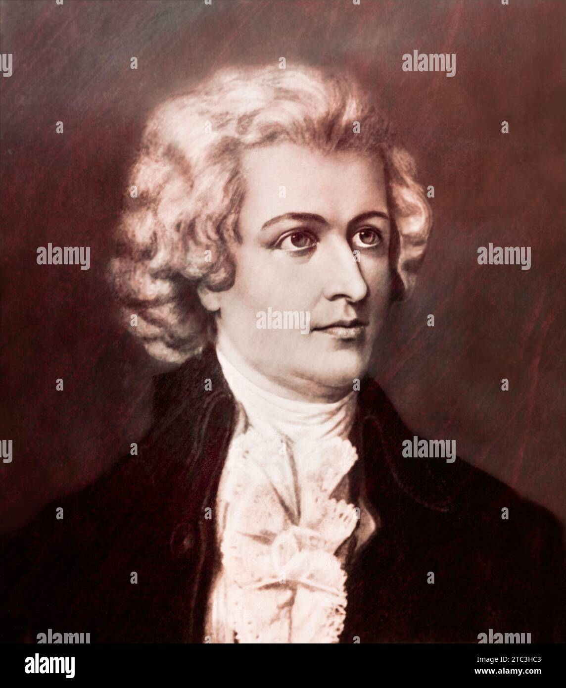 Wolfgang Amadeus Mozart ; 1756 - 1791 ; compositeur de la première école viennoise, édité numériquement Banque D'Images
