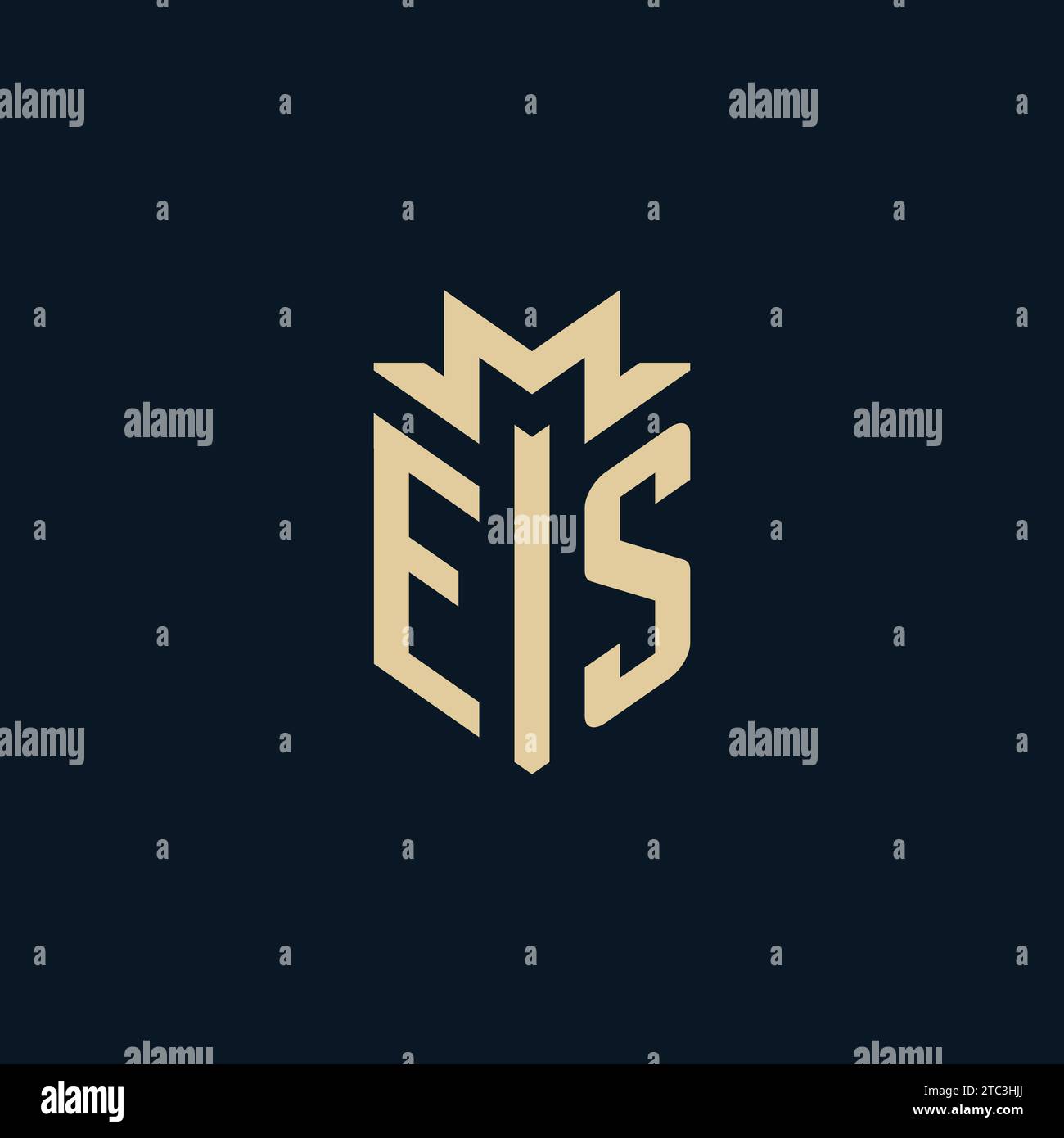 ES initial pour logo de cabinet d'avocats, logo d'avocat, inspiration de conception de logo d'avocat Illustration de Vecteur