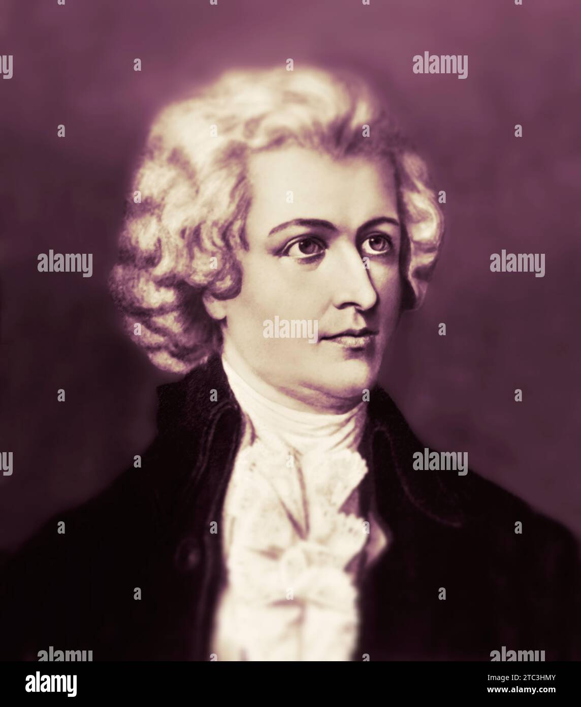 Wolfgang Amadeus Mozart ; 1756 - 1791 ; compositeur de la première école viennoise, édité numériquement Banque D'Images