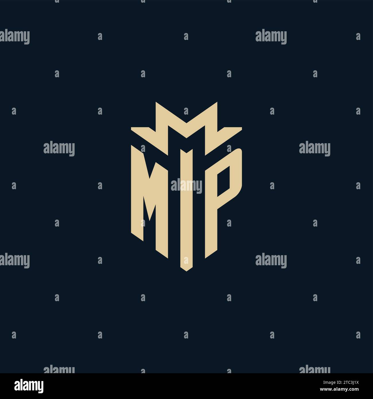 MP initial pour le logo de cabinet d'avocats, logo d'avocat, inspiration de conception de logo d'avocat Illustration de Vecteur