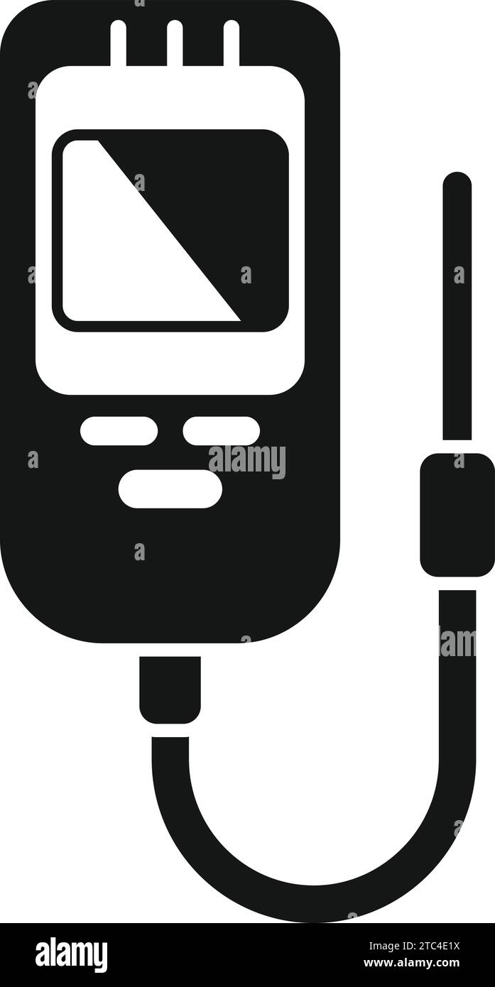 Vecteur simple d'icône de ph mètre de biologie. Kit de balance à eau. Mesure de l'appareil Illustration de Vecteur
