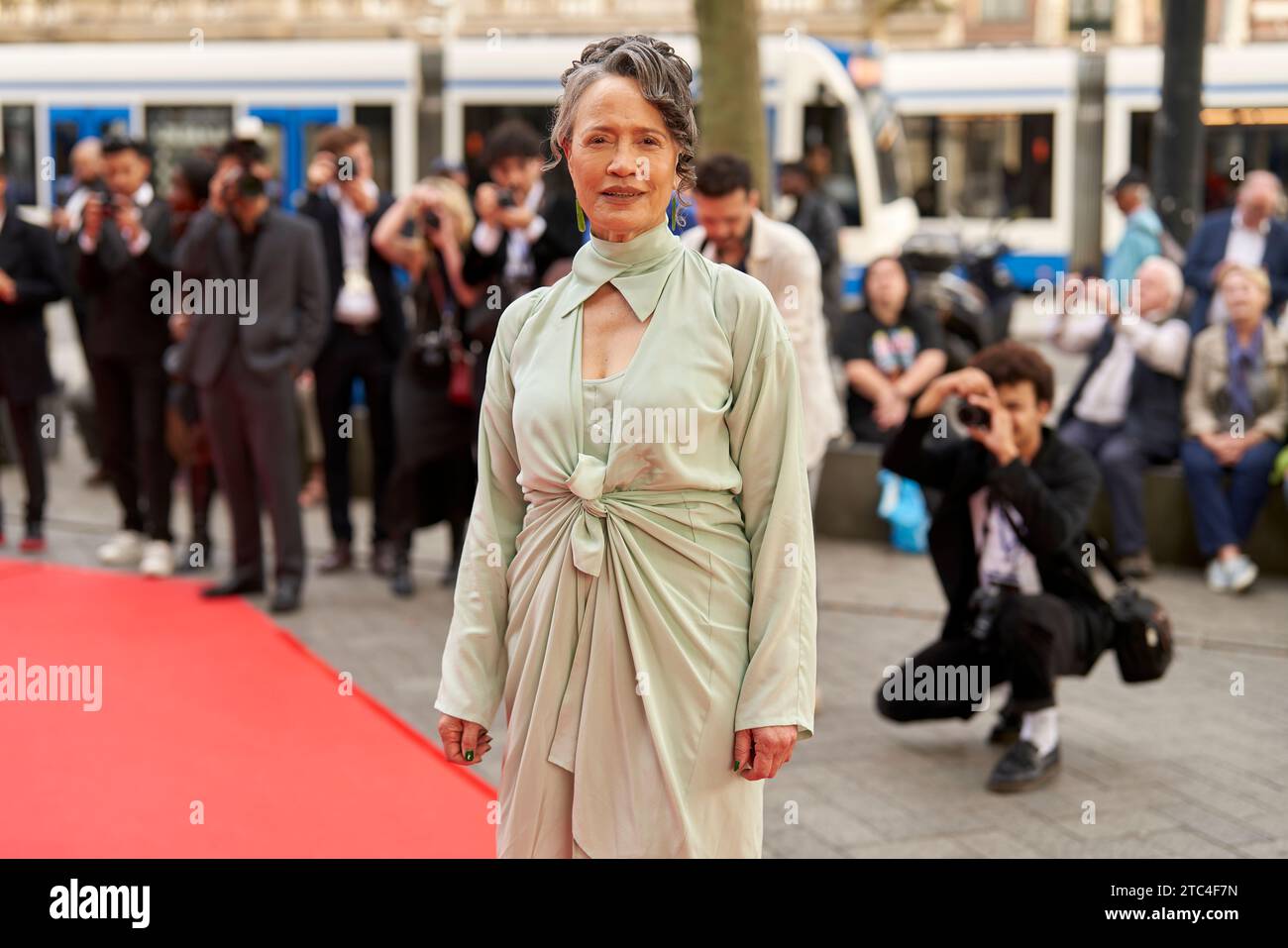 Rena Owen - James Lucas - (Whina) Septimius Awards Red Carpet 2023 extérieur Banque D'Images