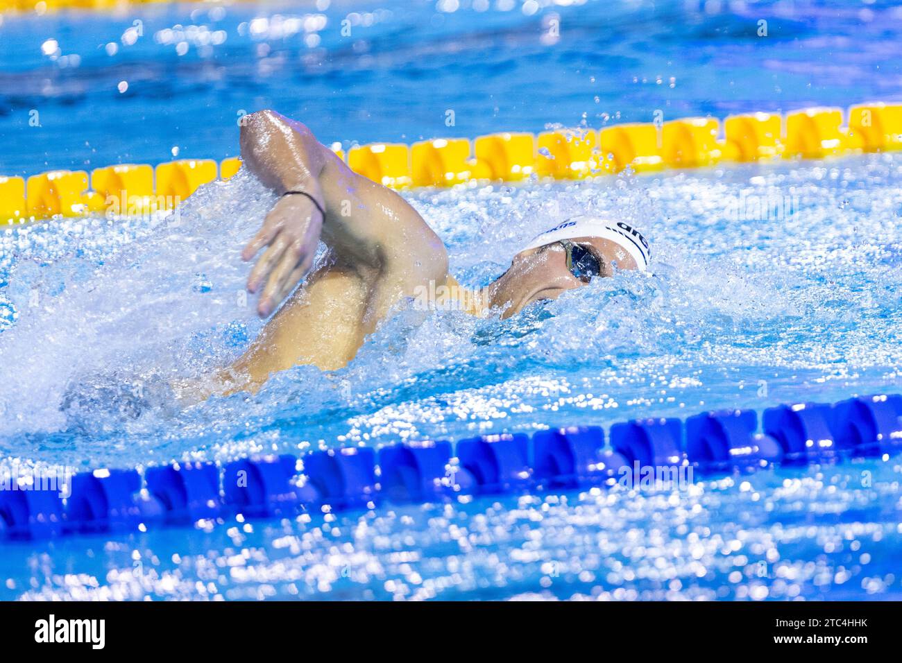 Aux championnats d'Europe de courte durée LEN 2023 le 10 décembre 2023 à Otopeni, Roumanie Banque D'Images