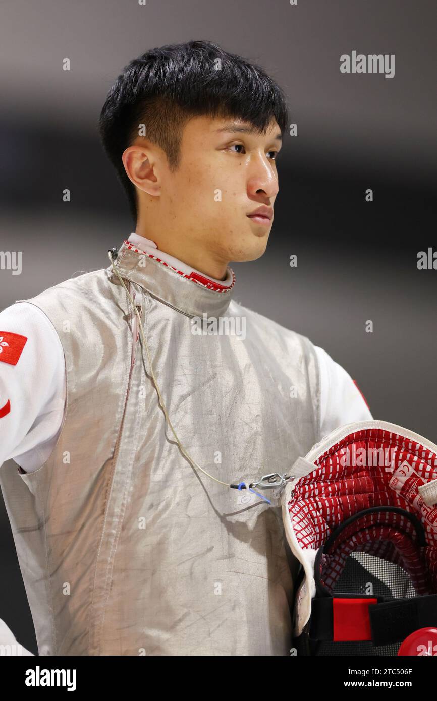 Aichi SKY EXPO, Aichi, Japon. 9 décembre 2023. CHOI Chun Yin Ryan (HKG), 9 DÉCEMBRE 2023 - Escrime : coupe du monde d'Escrime 2023 Trophée Prince Takamado demi-finale de feuille masculine à Aichi SKY EXPO, Aichi, Japon. Crédit : Naoki Morita/AFLO SPORT/Alamy Live News Banque D'Images