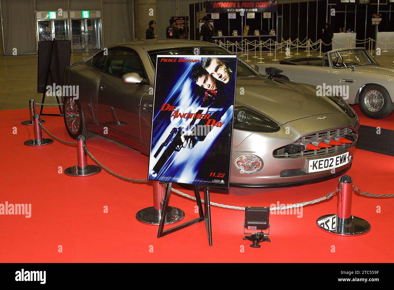 8 2023 décembre, Tokyo, Japon : James Bond, Die Another Day Aston Martin au Tokyo Comic con 2023. La Comic con se tient du 8 au 10 décembre à Tokyo Makuhari Messe. (Photo de Michael Steinebach) Banque D'Images