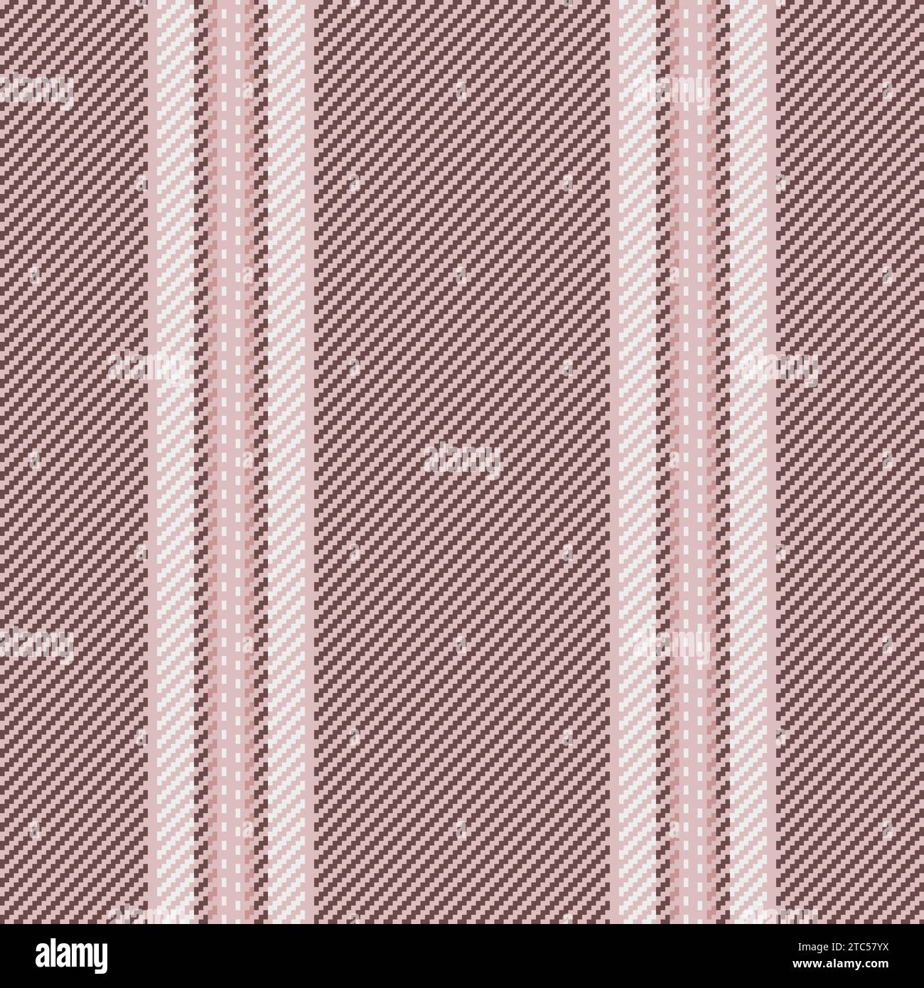 Lignes de texture vectorielle personnalisables, fond de motif mexicain sans couture. Tissu rayé vertical pur dans des couleurs claires et rouges. Illustration de Vecteur