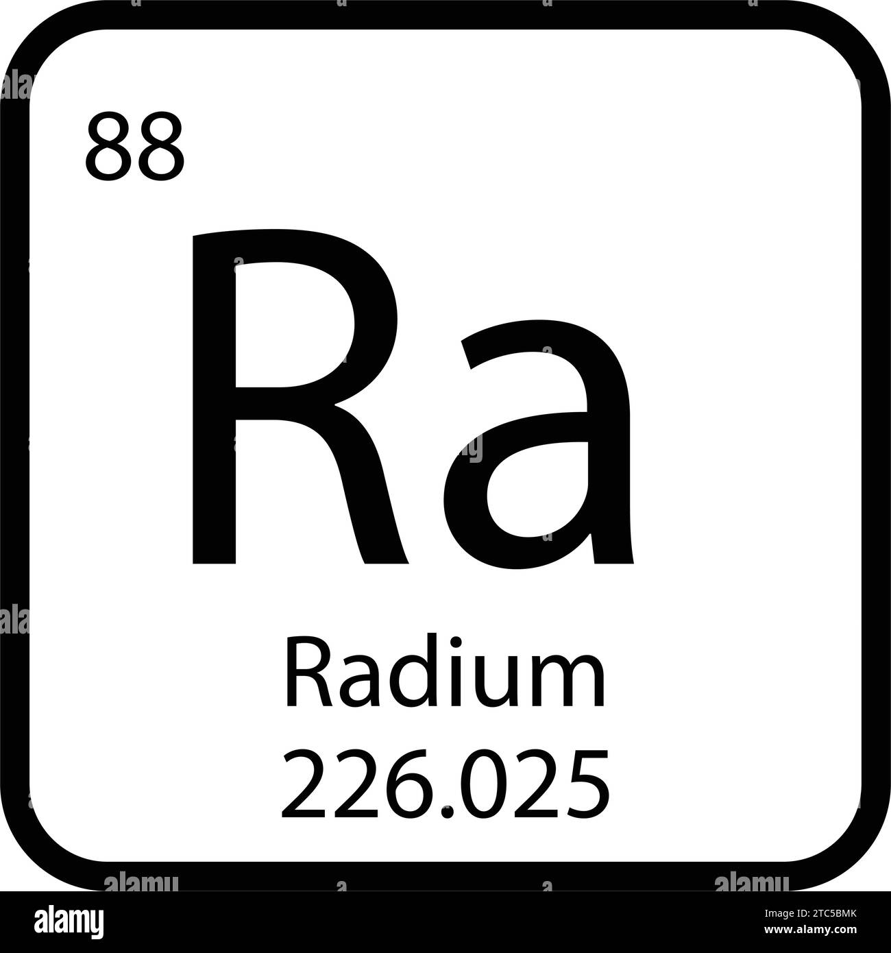 Radium Icon vektor illustration design Illustration de Vecteur