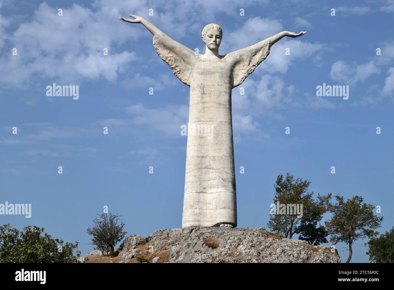 Maratea - Statua del Cristo Redentore su Monte San Biagio Banque D'Images