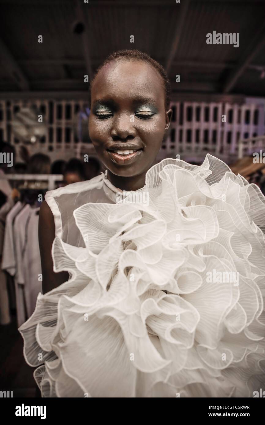 Nairobi, Kenya. 23 novembre 2023. Nyibol Kuir, mannequin de 25 ans, est