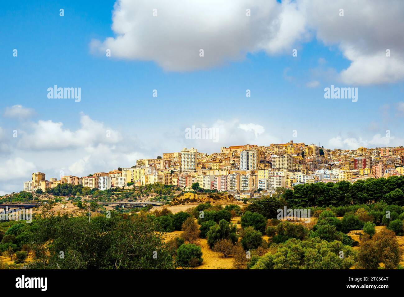 Skyline of Agrigente - Sicile, Italie Banque D'Images