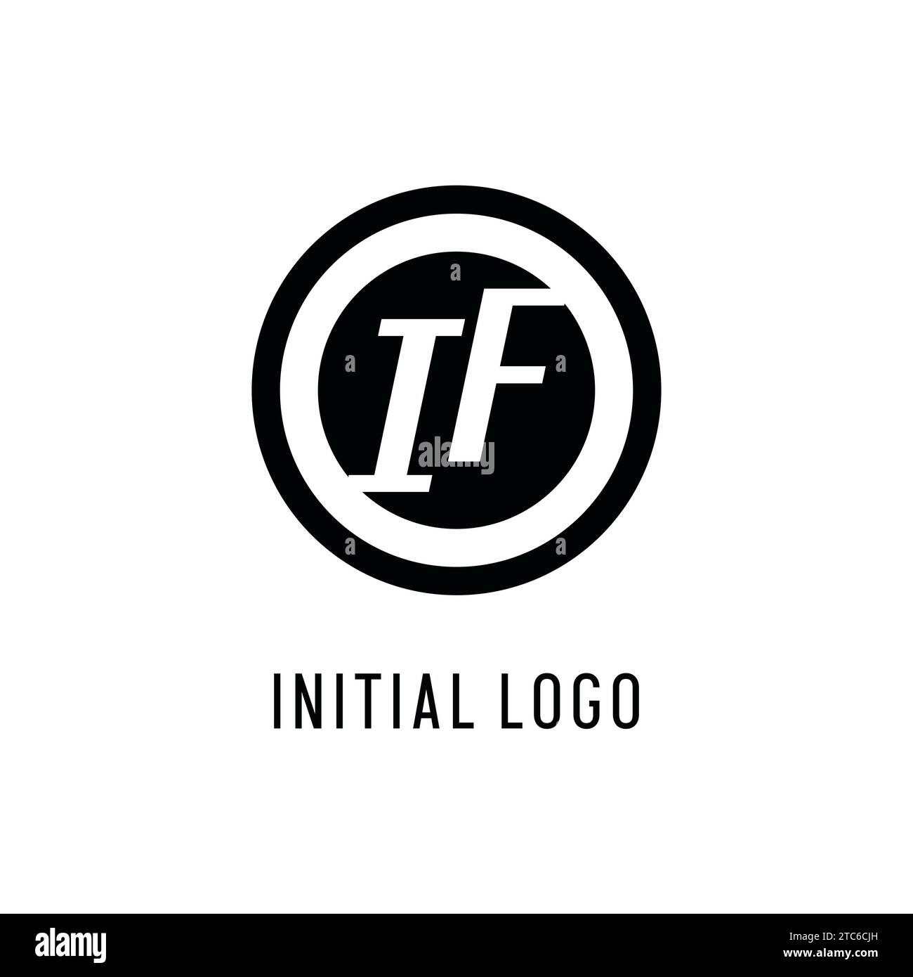 Initiale SI logo ligne circulaire concentrique, graphique vectoriel de style logo monogramme propre et simple Illustration de Vecteur