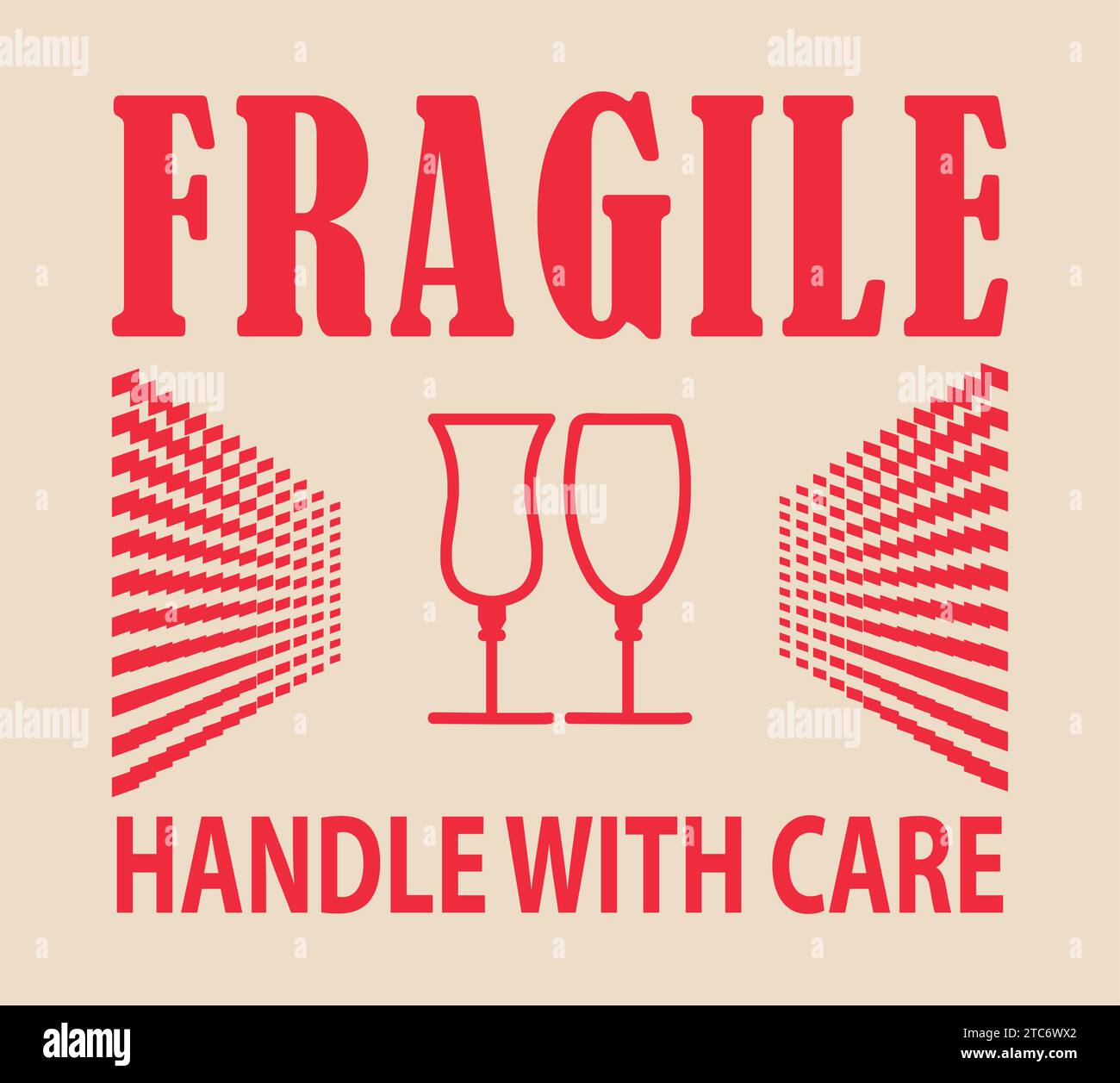 Fragile handle with care Banque de photographies et d'images à haute  résolution - Alamy