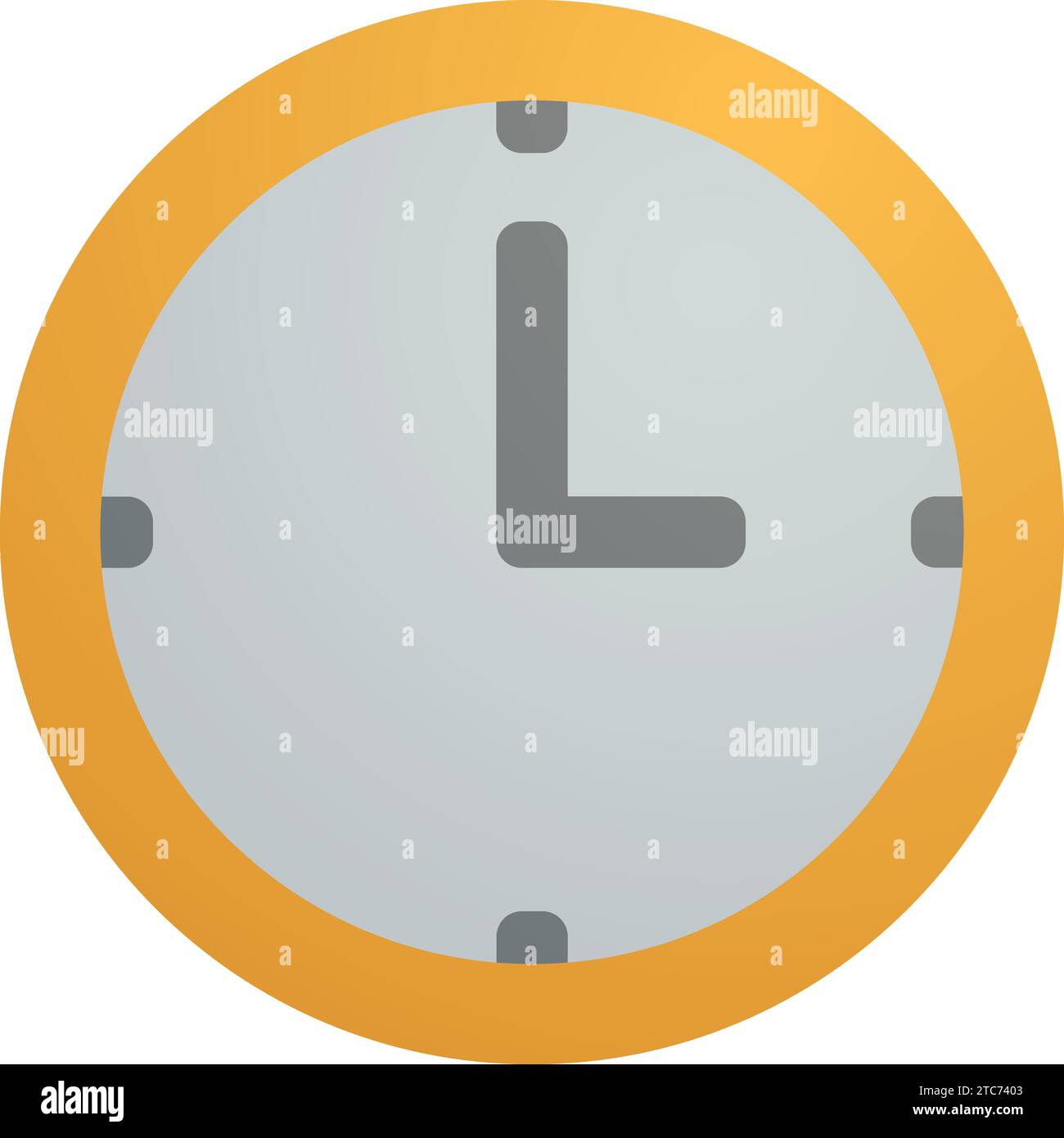 montre l'icône de l'heure de l'horloge . illustration vectorielle en dégradé plat Illustration de Vecteur