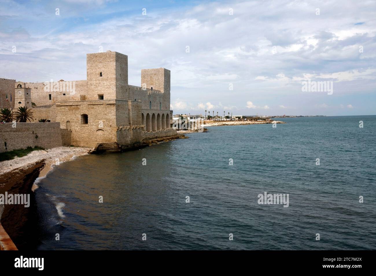Italie Pouilles Trani le château souabe Banque D'Images