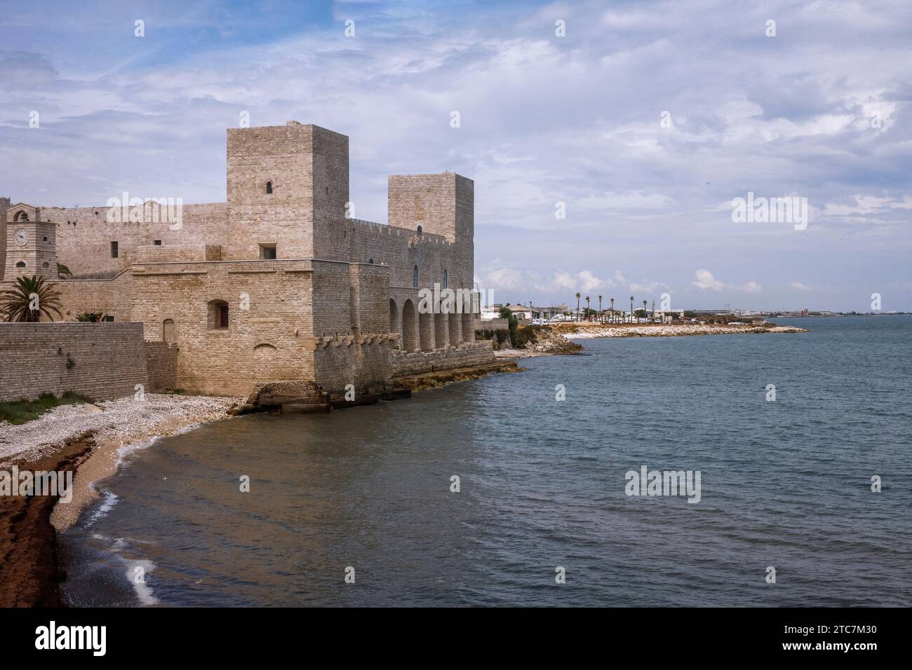 Italie Pouilles Trani le château souabe Banque D'Images