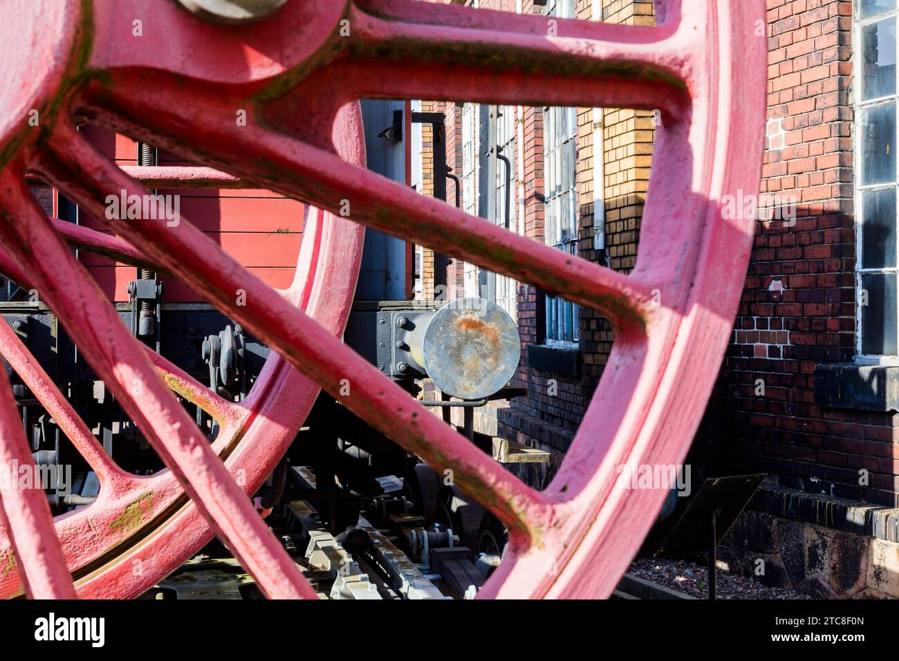 Le musée du chemin de fer saxon est un musée des véhicules ferroviaires historiques à Chemnitz Banque D'Images