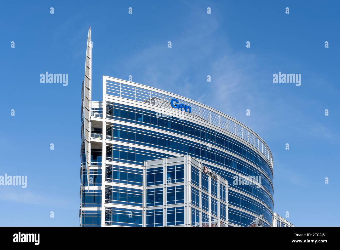 Co-siège de Gen Digital à Tempe, Arizona, États-Unis, le 25 mai 2023. Banque D'Images