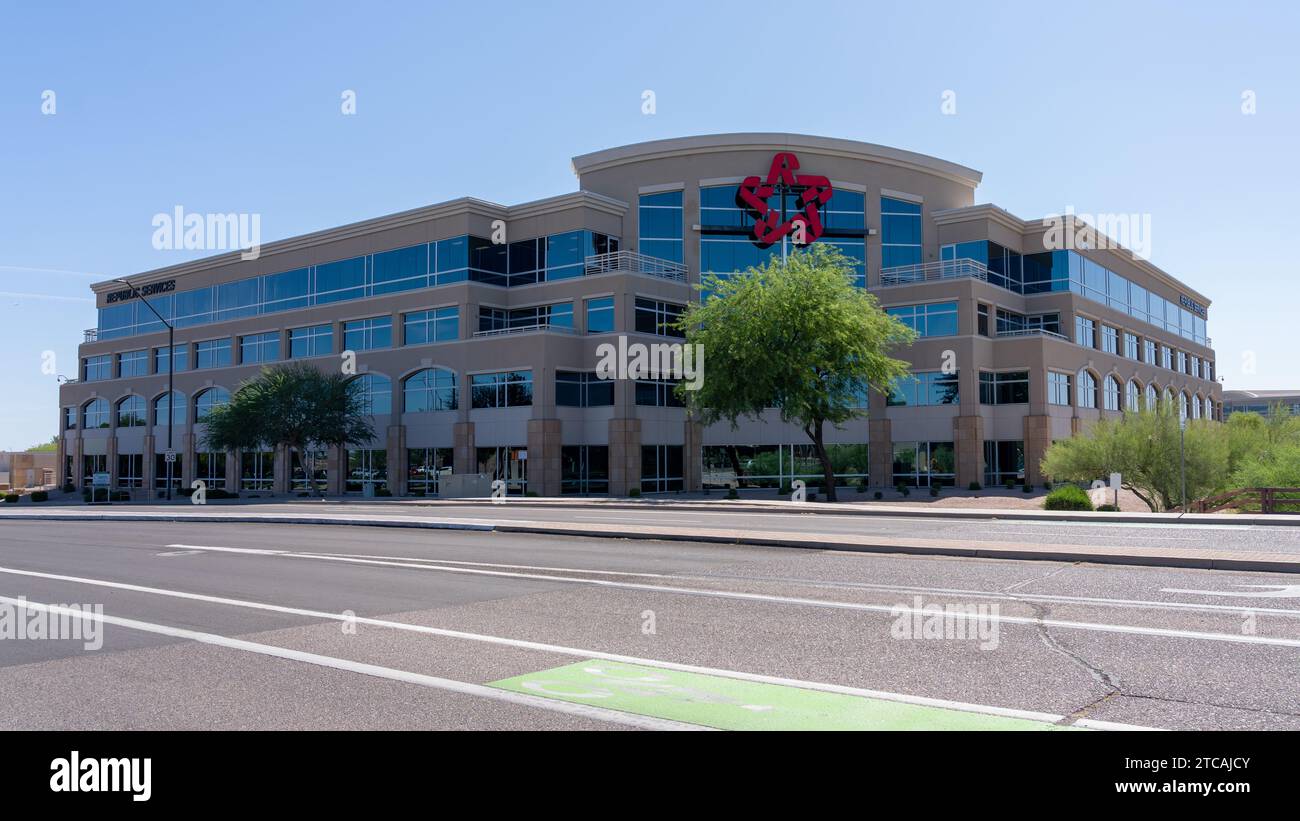 Siège social de Republic services à Phoenix, Arizona, États-Unis Banque D'Images