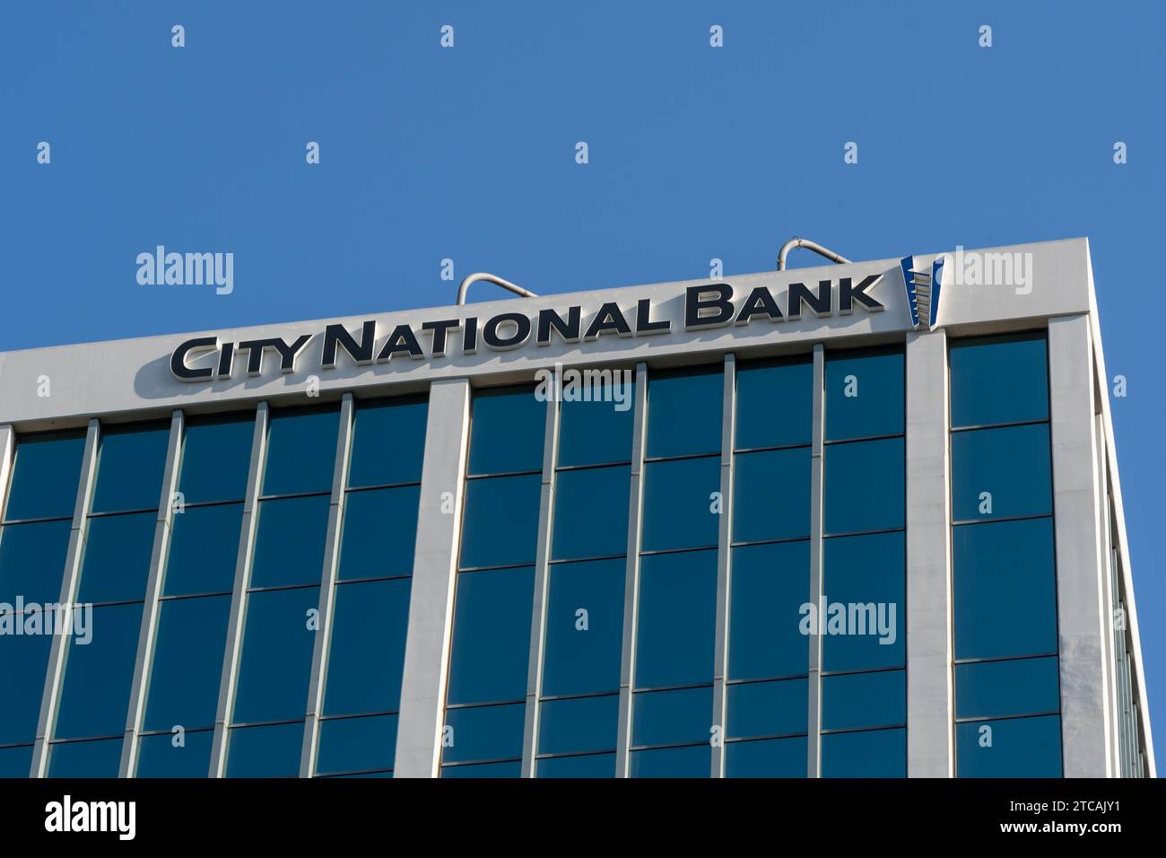 Immeuble de bureaux City National Bank à long Beach, Californie, États-Unis Banque D'Images