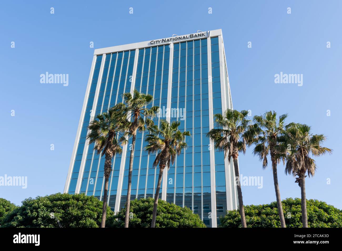 Immeuble de bureaux City National Bank à long Beach, Californie, États-Unis Banque D'Images