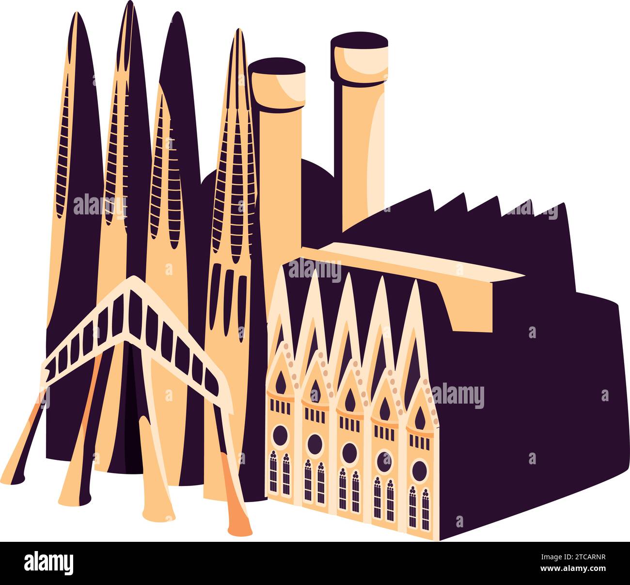 basilique de la sainte famille Illustration de Vecteur