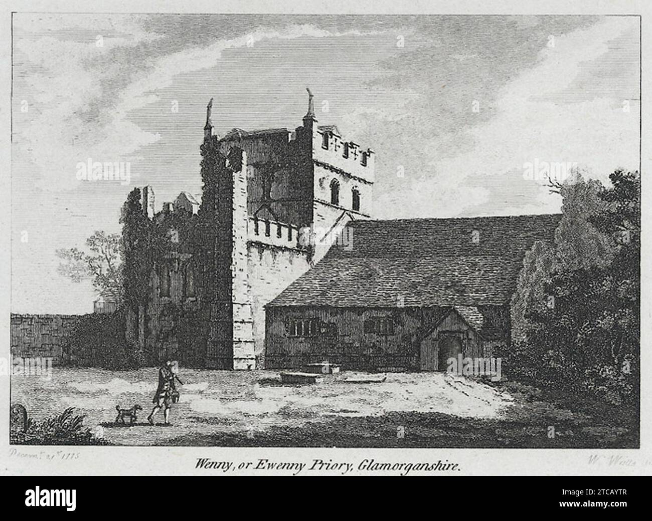 Wenny, ou, prieuré Ewenny, Glamorganshire. Banque D'Images