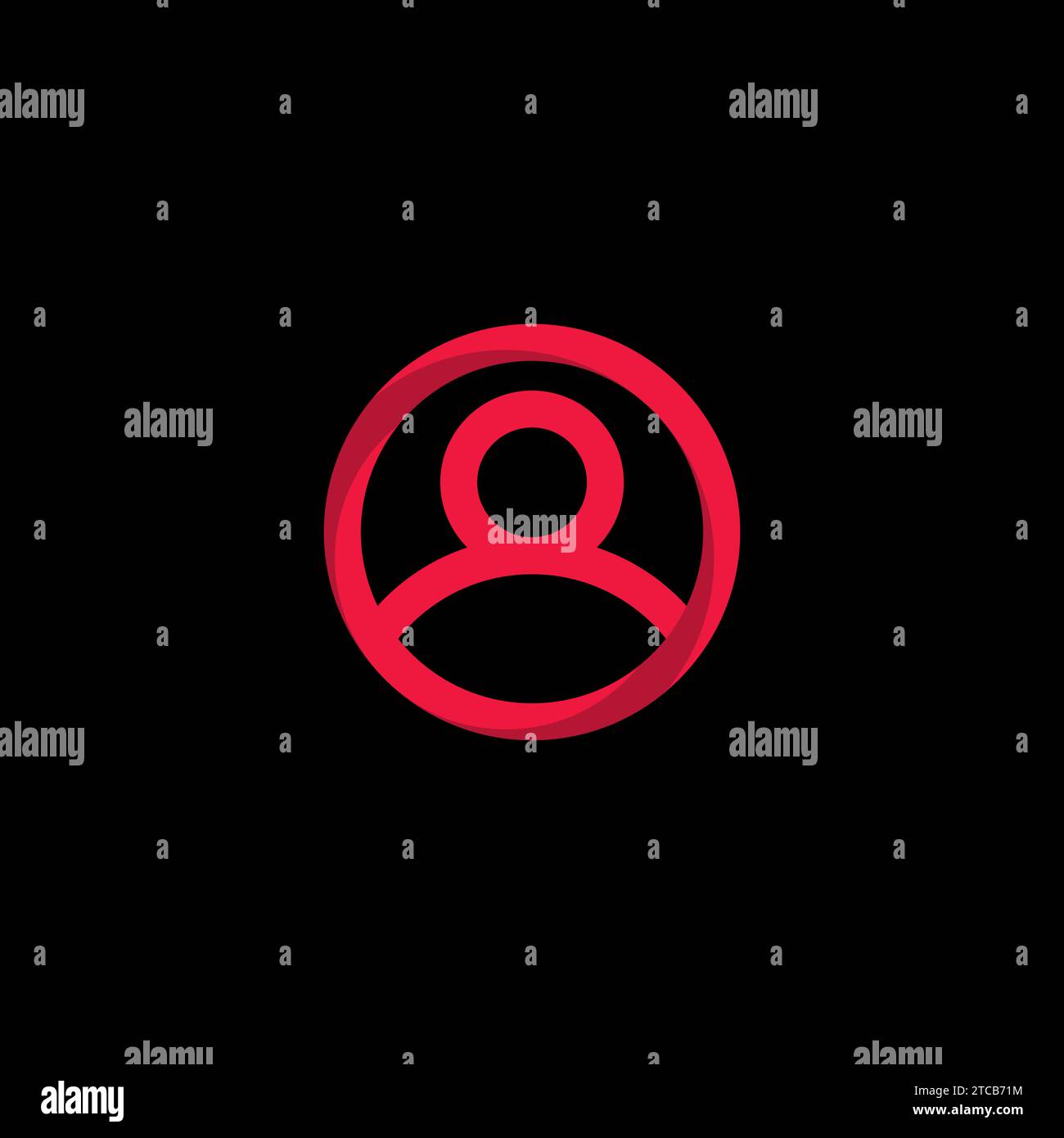 Logo de l'icône des personnes simple. Logo humain Illustration de Vecteur