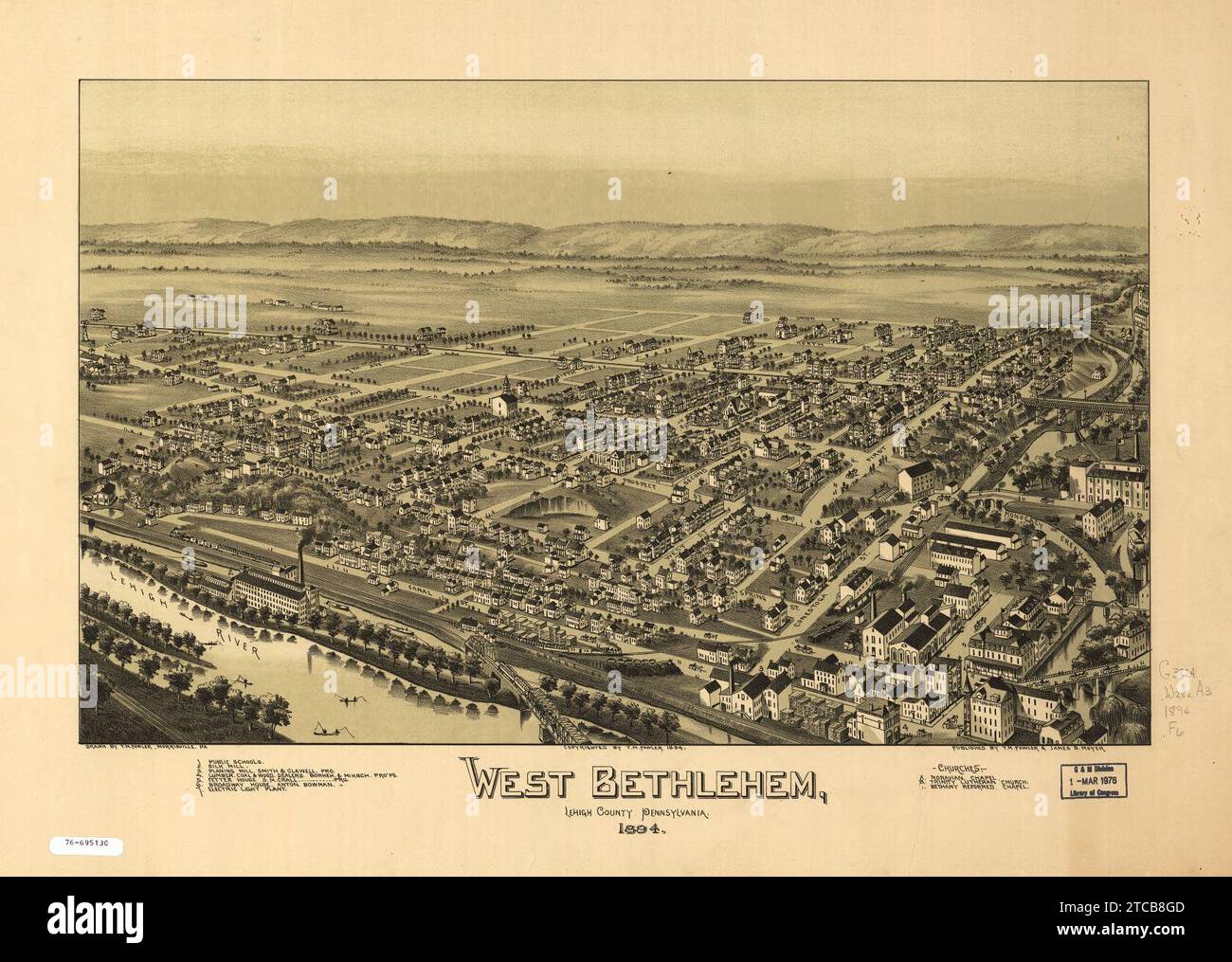 West Bethlehem, comté de Lehigh, Pennsylvanie. Banque D'Images