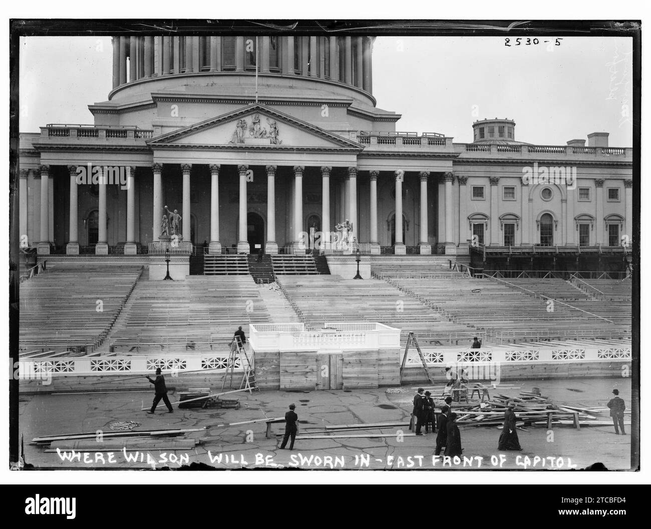 Où Wilson ''sera'' assermenté, Front est du Capitole Banque D'Images