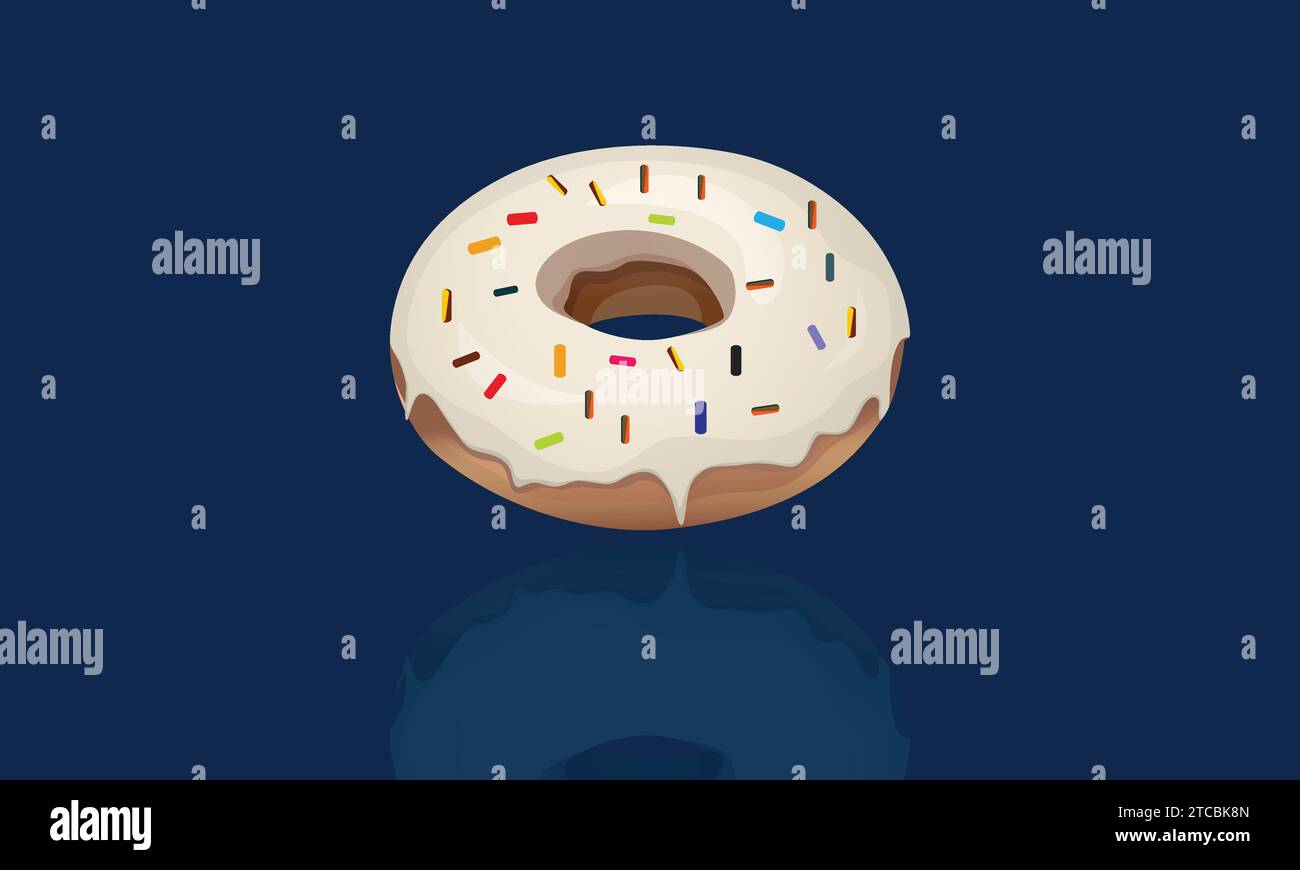 Conception imprimable de donut Vector Illustration de Vecteur