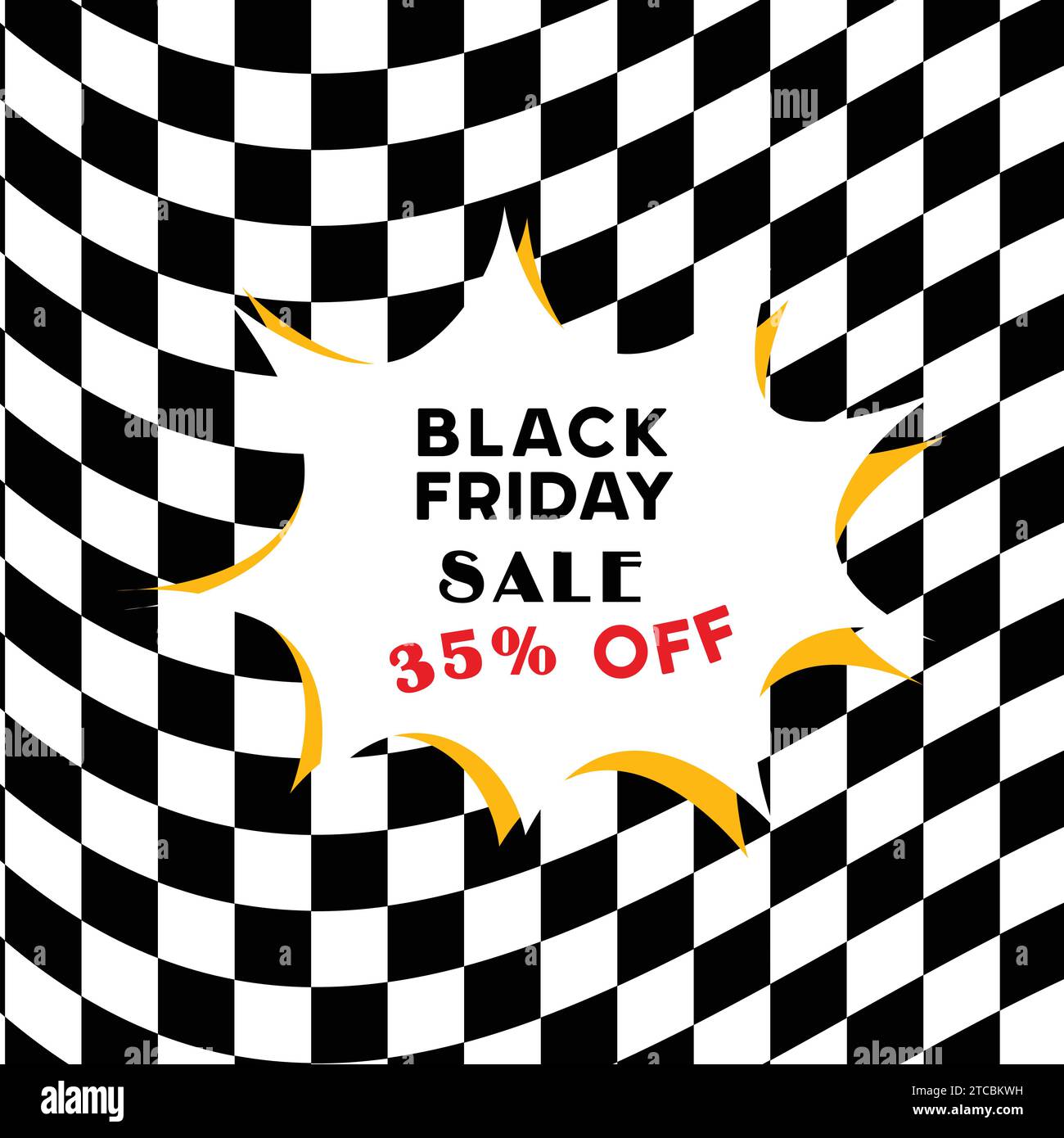 Bannière pour la vente Black Friday Illustration de Vecteur