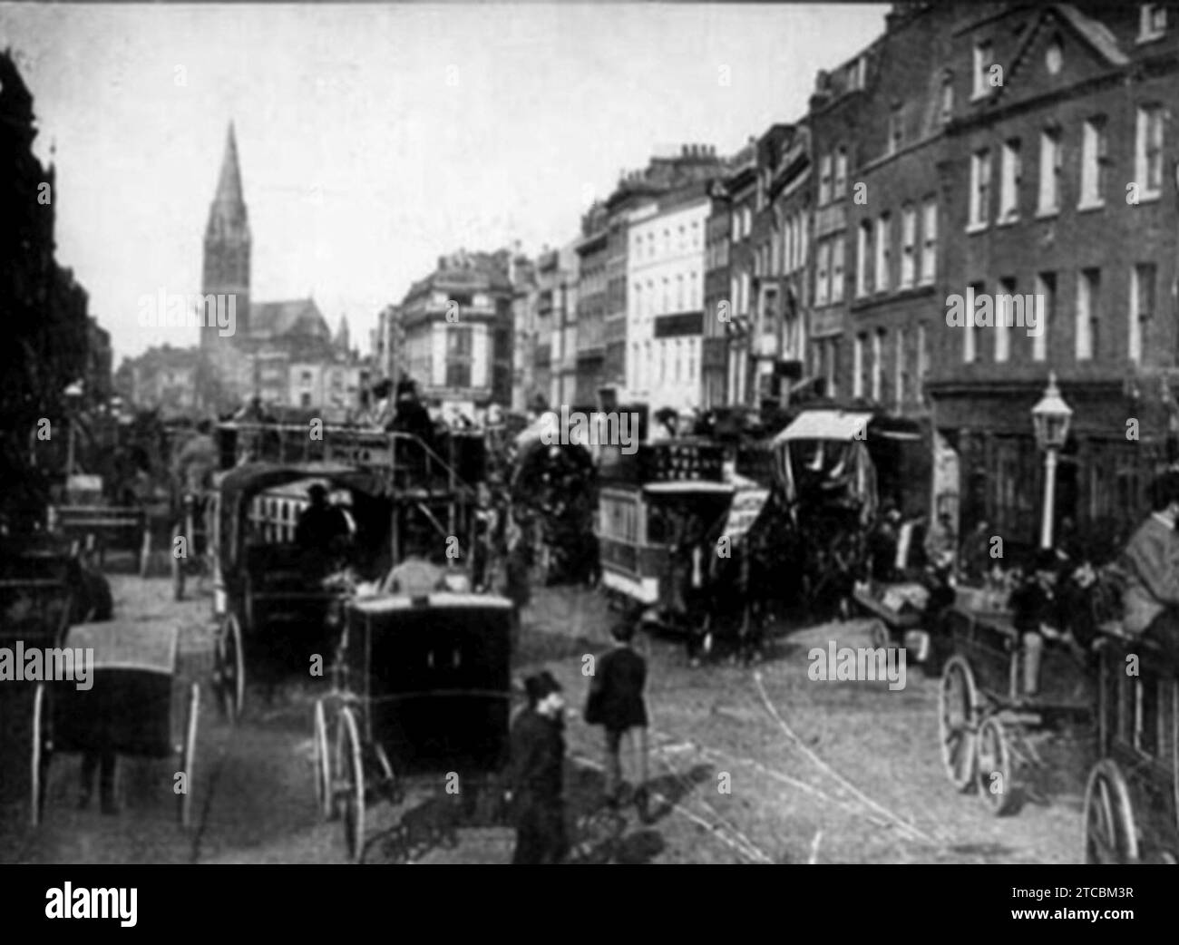 Whitechapel High Street 1905. Banque D'Images