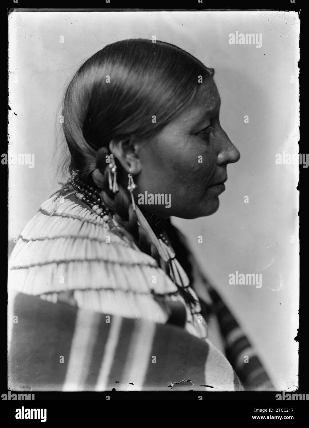 Femme de cheval américain, American Indian Banque D'Images