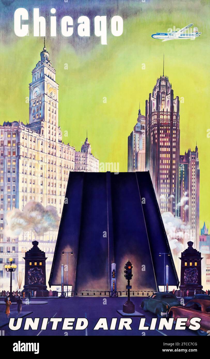 Affiche Vintage De Voyage New York Années 1950 - Pennsylvania Railroad - Format 16x24 Pouces - Reproduction