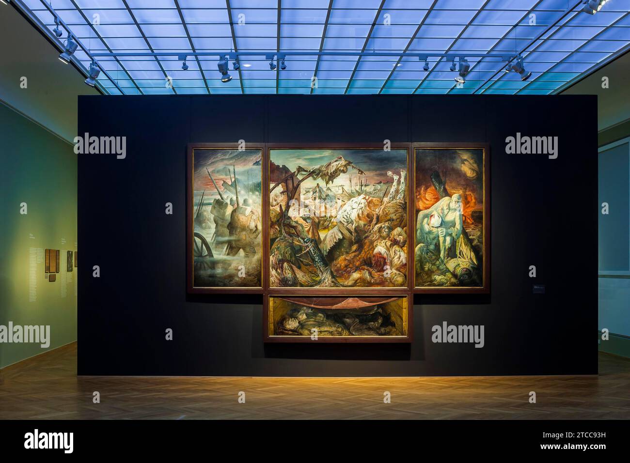 Otto dix.The War - l'exposition Triptyque de Dresde à l'Albertinum Banque D'Images