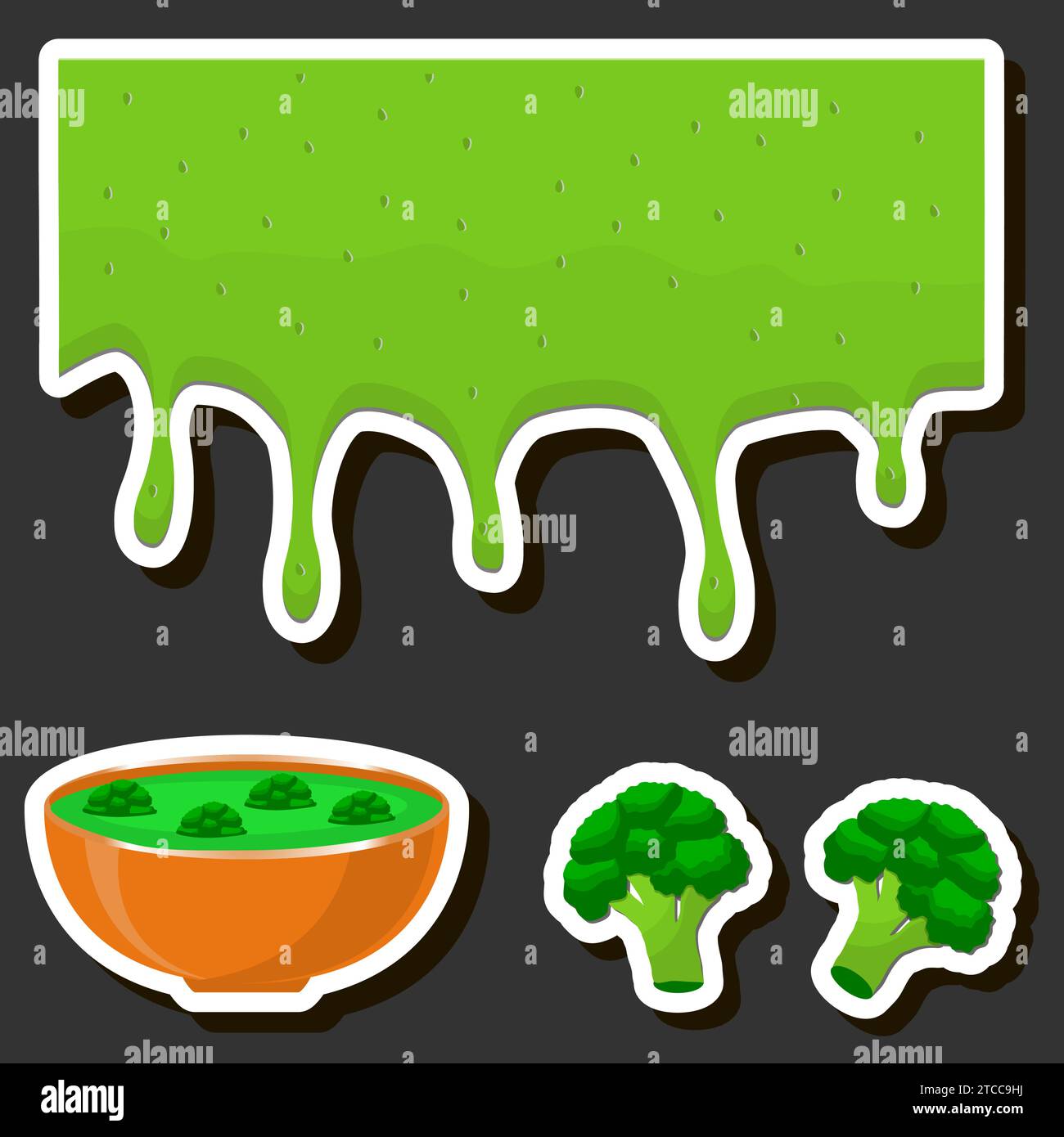 Illustration sur le thème belles soupes maison chaudes comestibles savoureuses avec bouillon et légumes composés de divers ingrédients Illustration de Vecteur