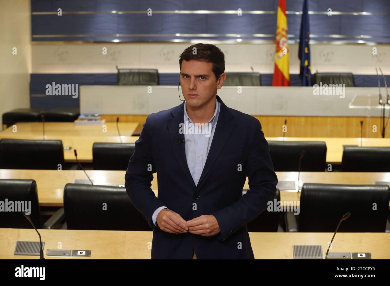 Madrid, 09/22/2016. Déclarations d'Albert Rivera au Congrès des députés. Photo : Jaime García ARCHDC. Crédit : Album / Archivo ABC / Jaime García Banque D'Images