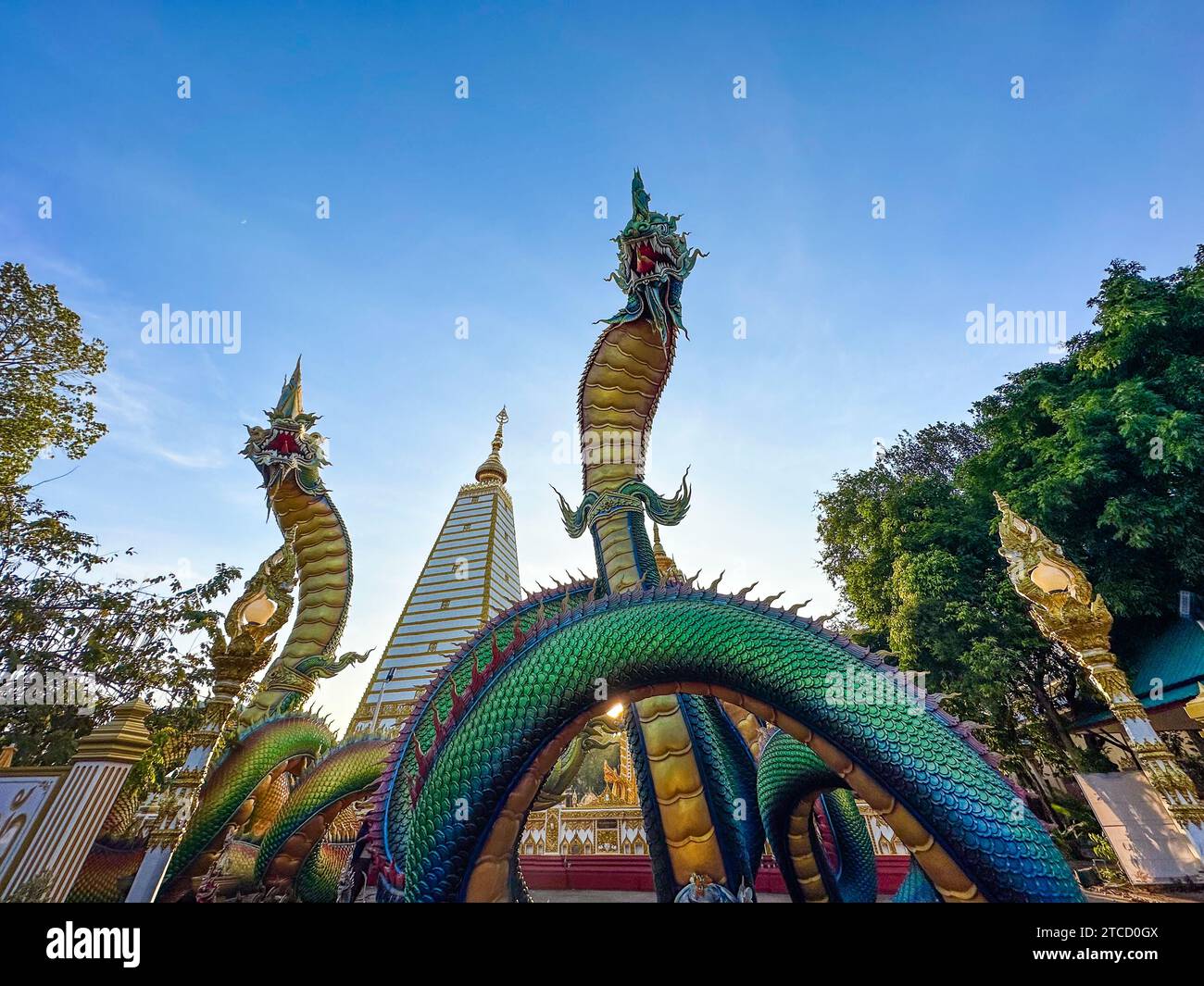 Wat Phra That Nong Bua, à Ubon, Thaïlande, asie du Sud-est Banque D'Images