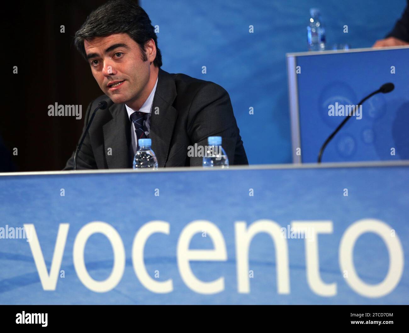 madrid, 16-4-2013.-Assemblée des actionnaires de vocento..luis enriquez, CEO.-photo ernesto acute.archdc junta10.jpg photos Ernesto Agudo. Crédit : Album / Archivo ABC / Ernesto Agudo Banque D'Images