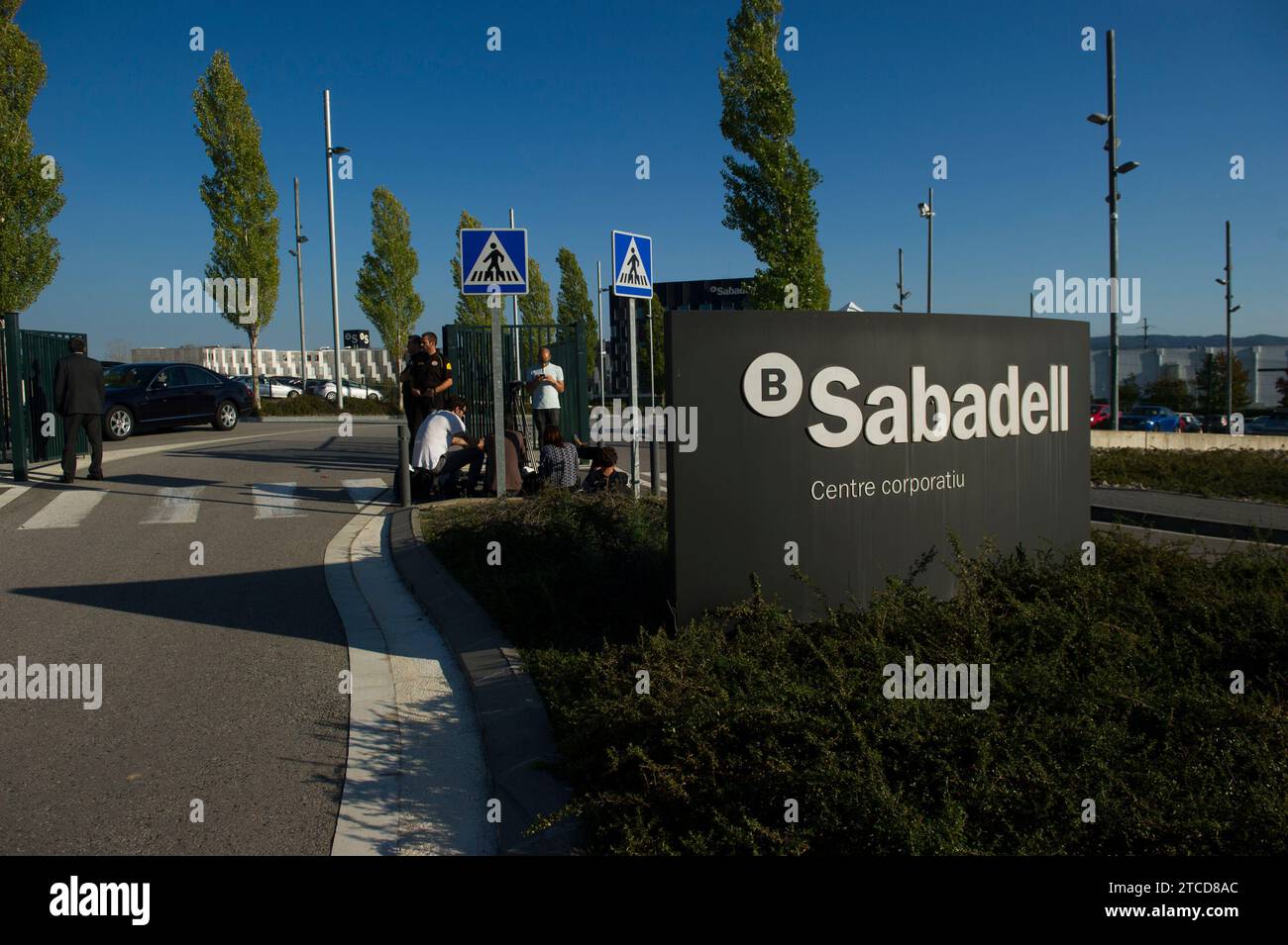 Sant Cugat del Valles (Barcelone), 10/05/2017. Siège social de Banco Sabadell. Photo : Inés Baucells Archdc. Crédit : Album / Archivo ABC / Inés Baucells Banque D'Images