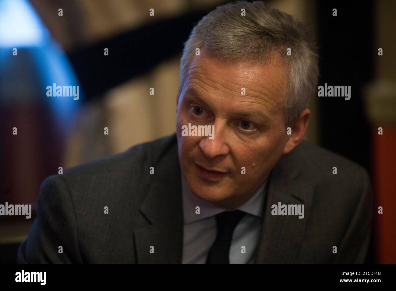 Madrid, 04/05/2018. Entretien avec Bruno le Maire, ministre de l’économie de la France. Photo : Ángel de Antonio ARCHDC. Crédit : Album / Archivo ABC / Ángel de Antonio Banque D'Images