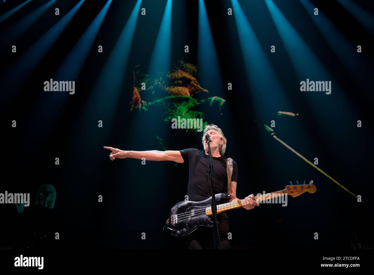 Barcelone, 04/13/2018. Concert de Roger Waters, compositeur de Pink Loyd. Photo : Inés Baucells Archdc. Crédit : Album / Archivo ABC / Inés Baucells Banque D'Images