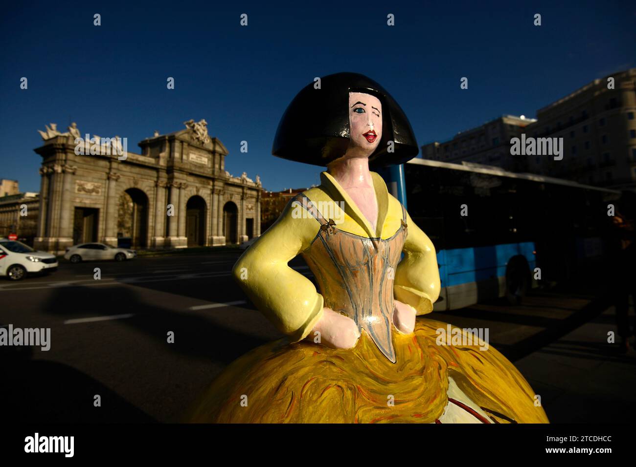 Madrid, 04/16/2018. «Meninas Madrid Gallery». Dans l'image, la porte de Alcalá. Photo : Maya Balanya. Archdc. Crédit : Album / Archivo ABC / Maya Balanya Banque D'Images