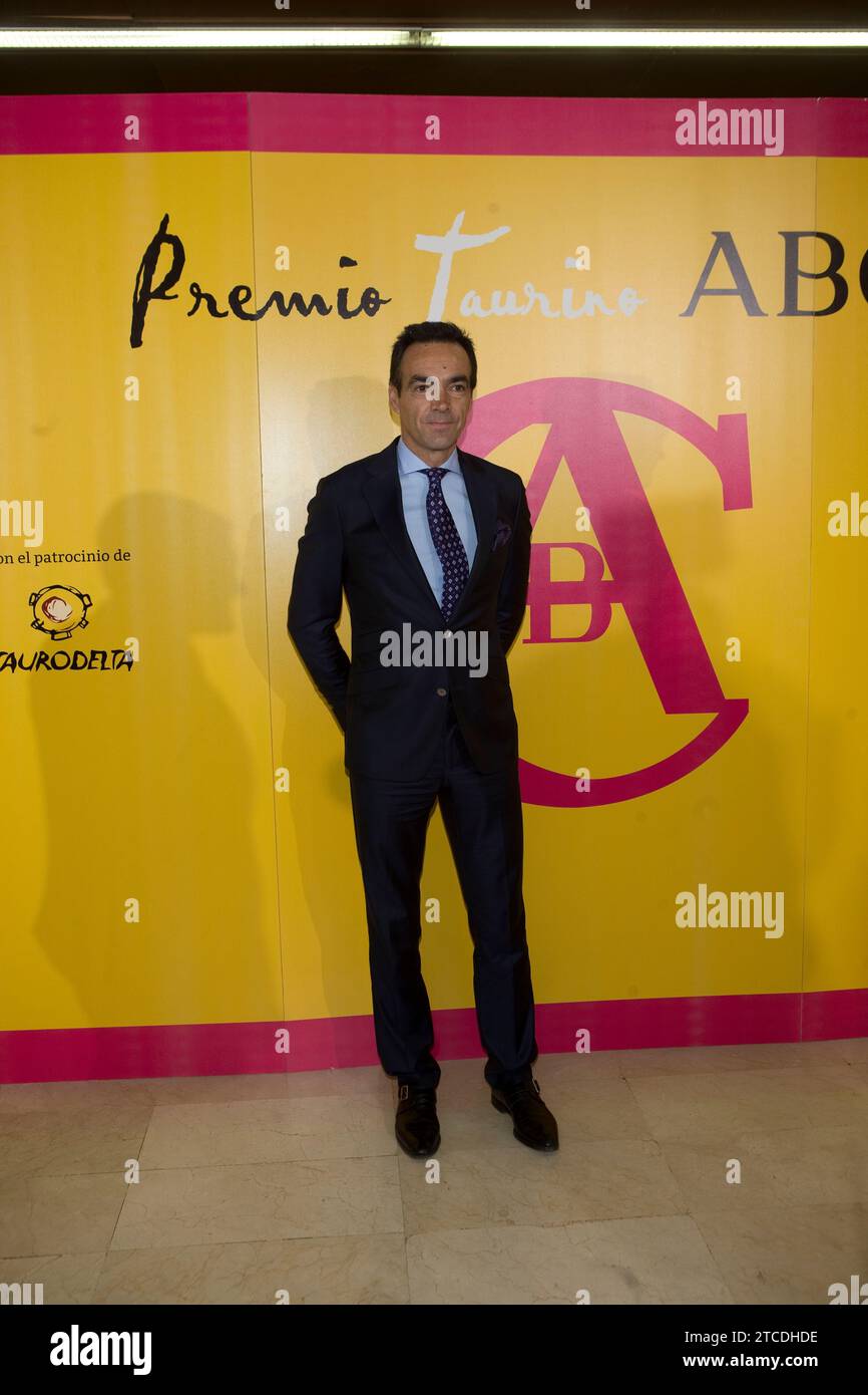 Madrid, 02/24/2016. Remise du prix ABC de la tauromachie à Juan Antonio Ruiz Espartaco et Alberto Pérez Simón. Photo : Ángel de Antonio Archdc. Crédit : Album / Archivo ABC / Ángel de Antonio Banque D'Images