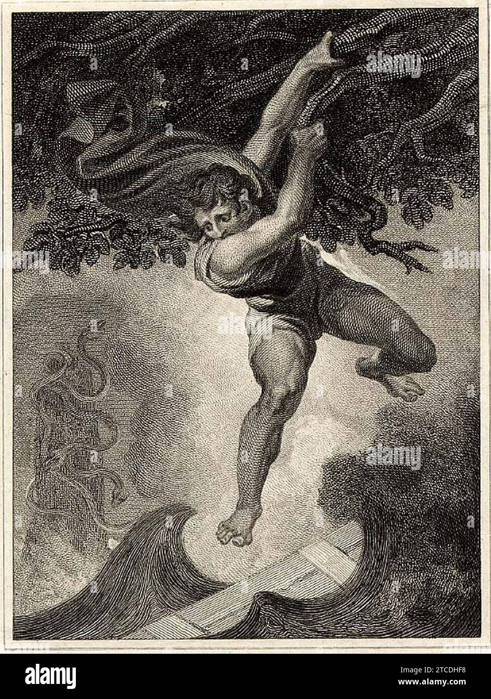 William Bromley - Odysseus entre Scylla et Charybde, 1806. Banque D'Images