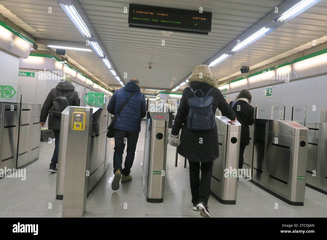 08/27/2016. Séville, 02/07/2018. Reportage sur le métro de Séville. Photo : Raúl Bent Archsev. Crédit : Album / Archivo ABC / Raúl Doblado Banque D'Images